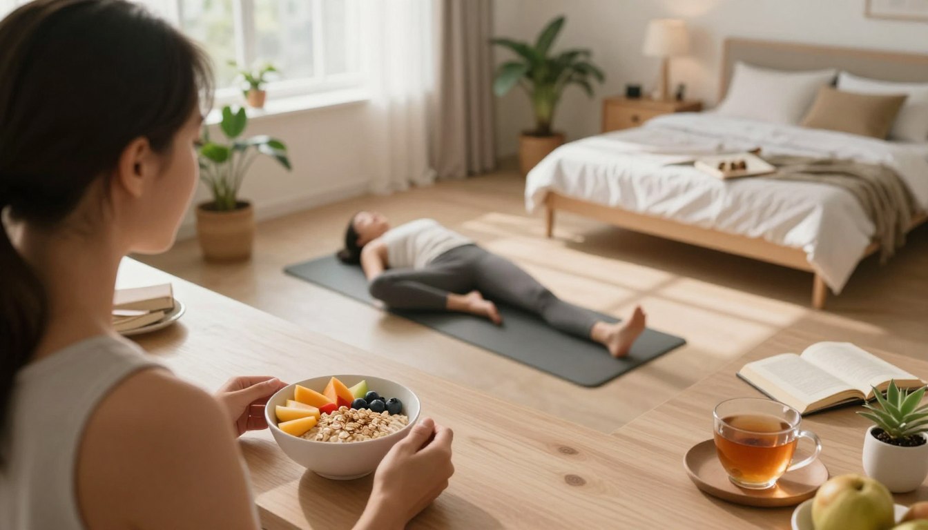 Healthy morning and night routines